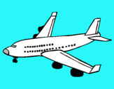 Dibuix Avió de passatgers  pintat per NOELIA