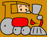 Dibuix Tren pintat per eric 