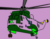Dibuix Helicòpter al rescat  pintat per carmen4