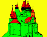 Dibuix Castell medieval pintat per  sony  chandnani