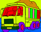 Dibuix Camió de càrrega pintat per pere gene nova