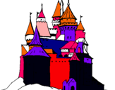 Dibuix Castell medieval pintat per ALEX