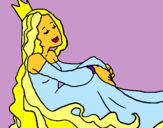 Dibuix Princesa relaxada pintat per Merions