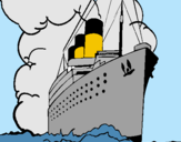 Dibuix Vaixell de vapor pintat per marc busquet