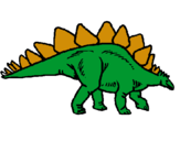 Dibuix Stegosaurus pintat per ARAN CASTELLÀ RIBOT