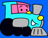 Dibuix Tren pintat per Carla