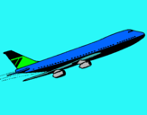 Dibuix Avió en l'aire  pintat per xavi