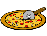 Dibuix Pizza pintat per anònim