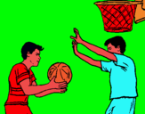 Dibuix Jugador defensant  pintat per Sony Chandnani
