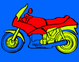 Dibuix Motocicleta pintat per pere gene nova