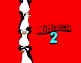 Dibuix Madagascar 2 Pingüins pintat per sony  chandnani