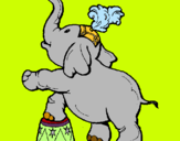 Dibuix Elefant pintat per Nil Escolà