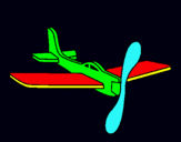 Dibuix Avió de cartro pintat per carlescanal