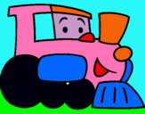 Dibuix Tren pintat per diana