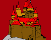 Dibuix Castell medieval pintat per efewfrw