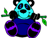 Dibuix Ós Panda pintat per oriol
