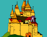 Dibuix Castell medieval pintat per laura