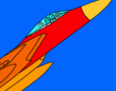 Dibuix Avió de caça pintat per tomeu