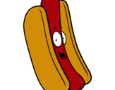 Dibuix Hot dog pintat per llapsus