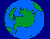 Dibuix Planeta Terra pintat per gerog