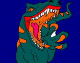 Dibuix Velociraptor II pintat per tomeu