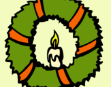Dibuix Corona de nadal II  pintat per lucimila