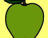 Dibuix poma pintat per Isabel
