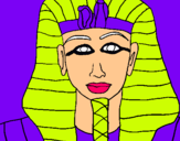 Dibuix Tutankamon pintat per albert
