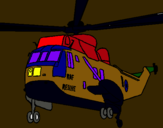 Dibuix Helicòpter al rescat  pintat per jose i miguel