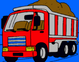 Dibuix Camió de càrrega pintat per xaviertc