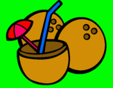 Dibuix Còctel de coco pintat per laura 8