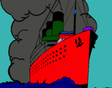 Dibuix Vaixell de vapor pintat per chaster14