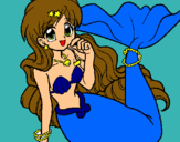 Dibuix Sirena pintat per carla