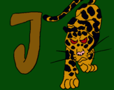 Dibuix Jaguar pintat per aniol