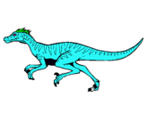 Dibuix Velociraptor  pintat per p.palà