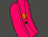 Dibuix Hot dog pintat per ariadna