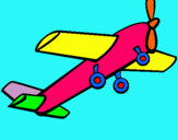 Dibuix Avió de joguina pintat per BERNAT
