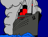Dibuix Vaixell de vapor pintat per bryan