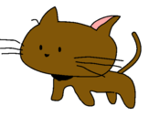 Dibuix Criatura de gat pintat per janna abril