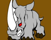 Dibuix Rinoceront II pintat per jan