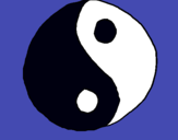 Dibuix Yin yang pintat per claudiaportalloncch