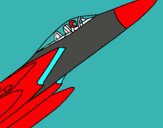 Dibuix Avió de caça pintat per chaster42