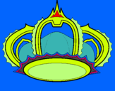 Dibuix Corona reial pintat per andrea