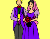 Dibuix Marit i dona III pintat per MIREIA P