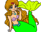 Dibuix Sirena pintat per jana faus
