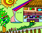 Dibuix Casa japonesa pintat per LAIA