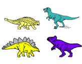 Dibuix Dinosauris de terra pintat per ERIC