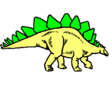 Dibuix Stegosaurus pintat per Anna