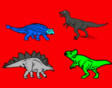 Dibuix Dinosauris de terra pintat per arnau c.