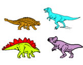 Dibuix Dinosauris de terra pintat per jonathan
